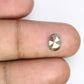 1.45 CT Oval Cut 8.00 MM Loose Grey Natural Diamond For Engagement Ring