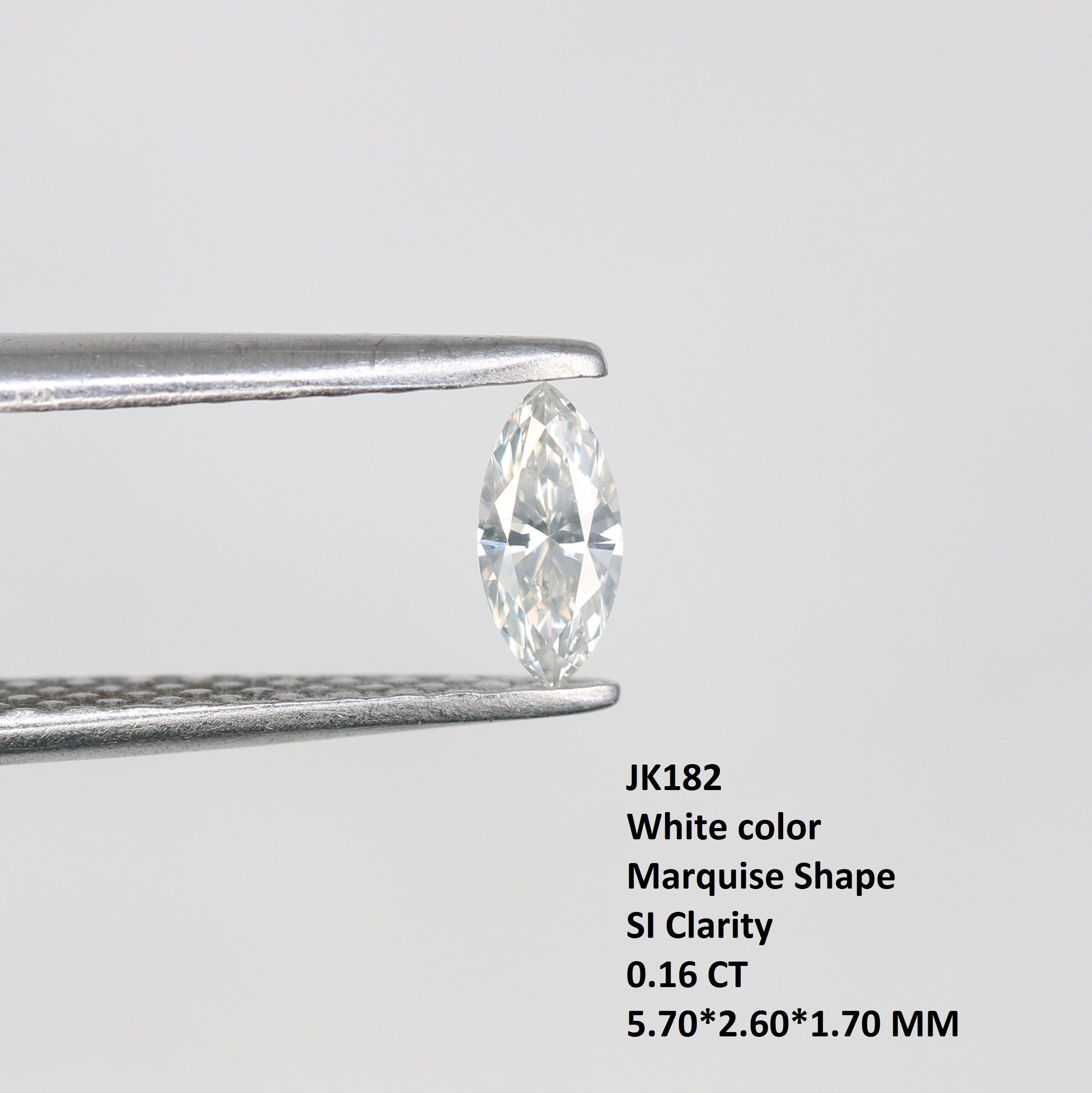 0.16 CT White Marquise Shape Loose Diamond For Engagement Ring