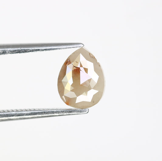 0.91 CT Natural Loose Grey Pear Shaped 7.20 MM Diamond For Wedding Ring - JayKrishna Diamond