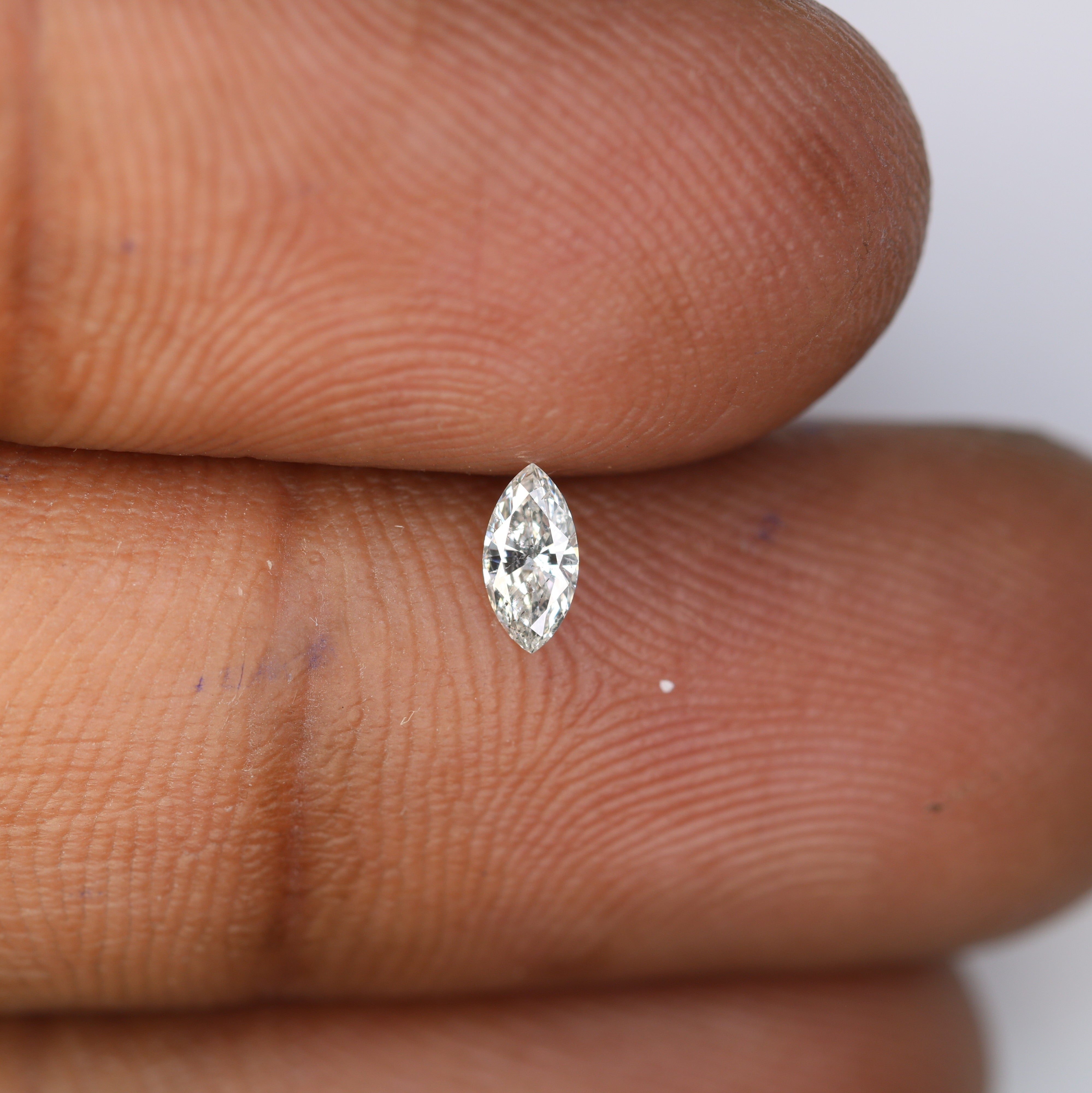 0.15 CT Salt And Pepper Marquise Cut Natural Diamond For Engagement Ring
