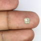 0.94 CT Polished Asscher Shape 5.60 MM Loose Grey Diamond For Proposal Ring