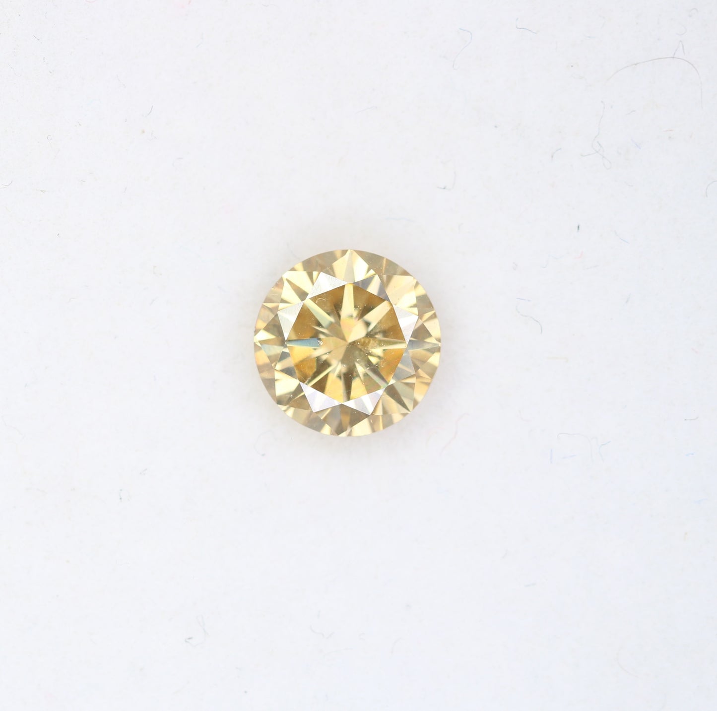 1.23 CT Round Brilliant Cut Orange Moissanite Diamond For Engagement Ring