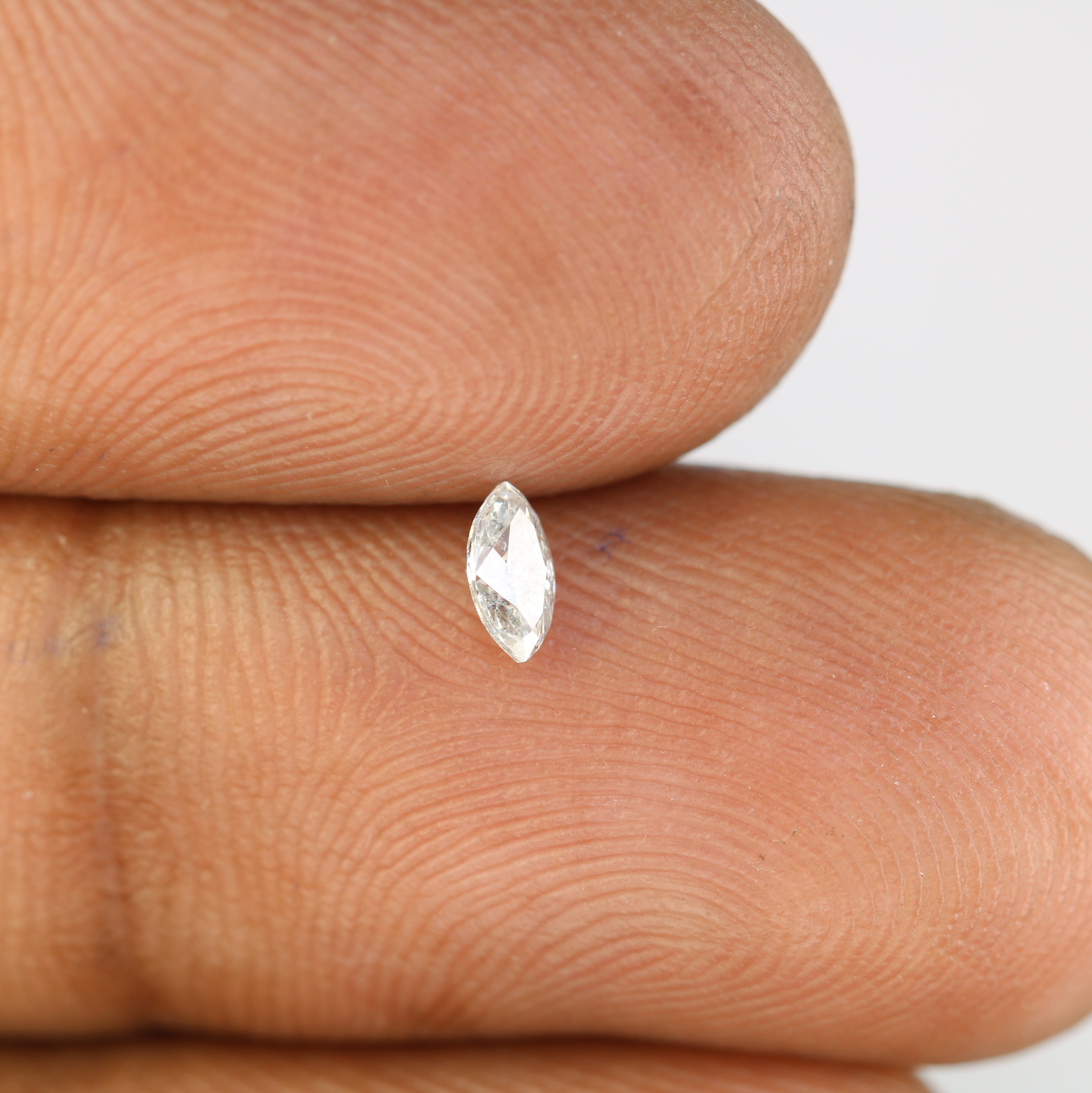 0.18 CT Salt And Pepper Marquise Shape Natural Diamond For Engagement Ring