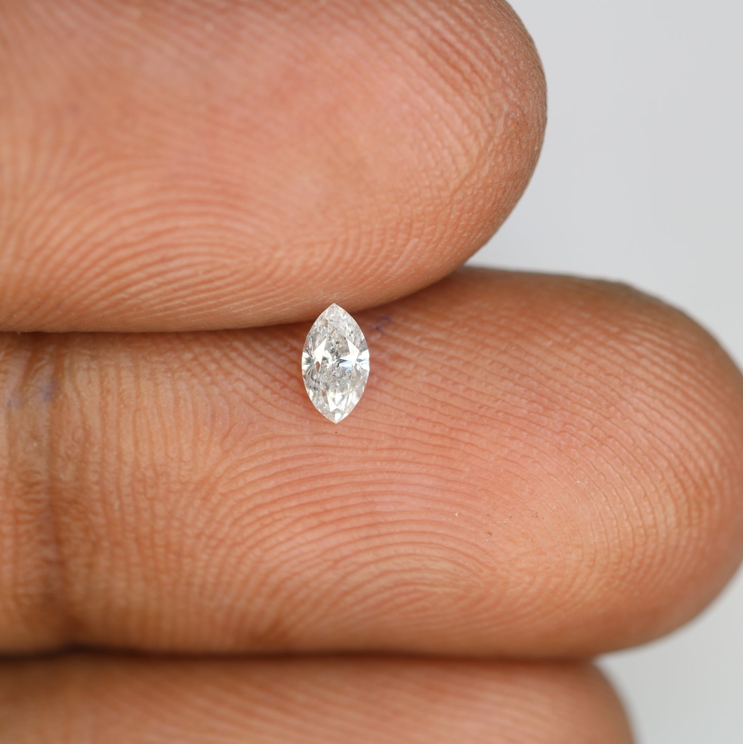 0.18 CT Salt And Pepper Marquise Shape Natural Diamond For Engagement Ring