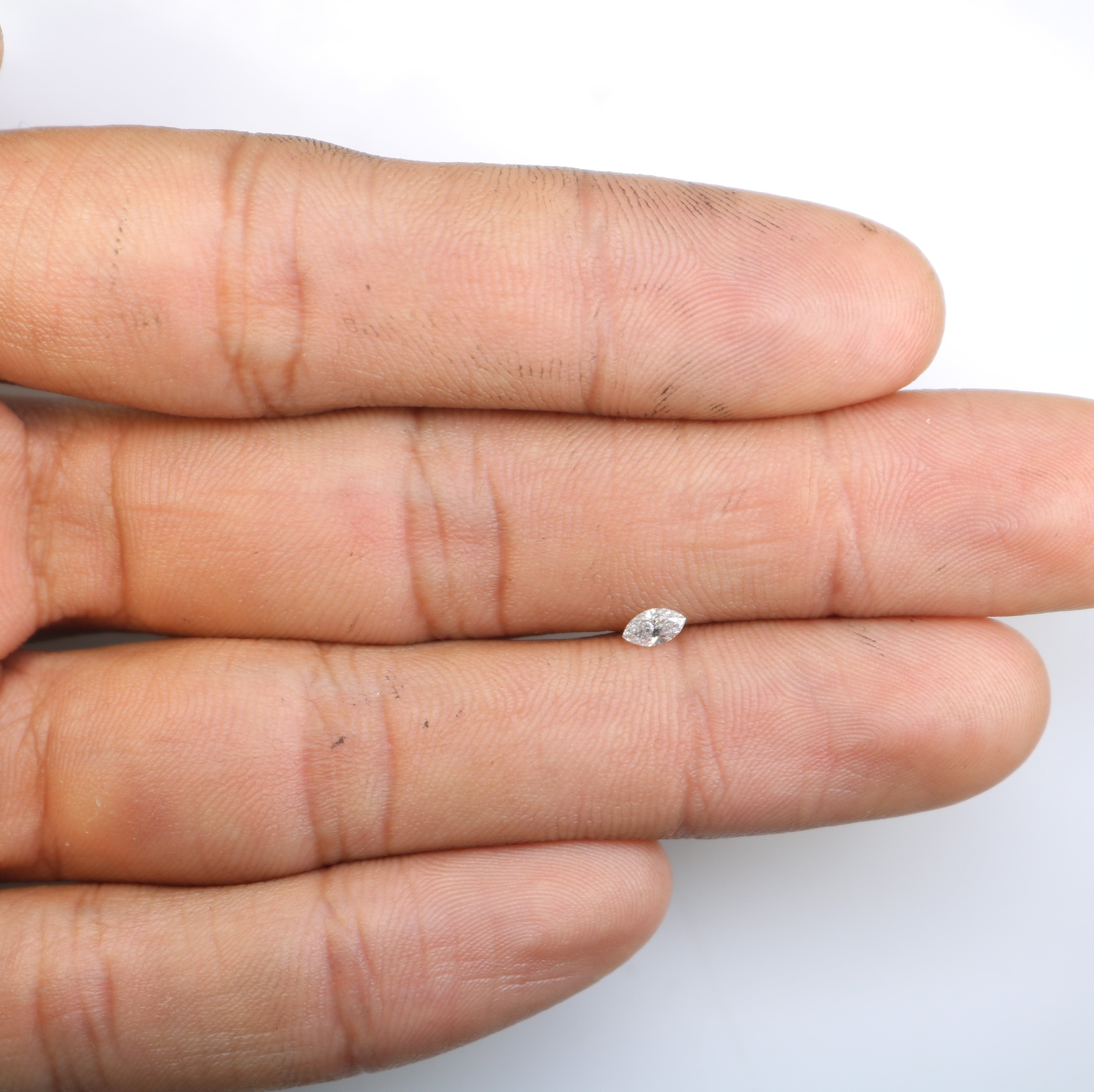 0.18 CT Salt And Pepper Marquise Shape Natural Diamond For Engagement Ring