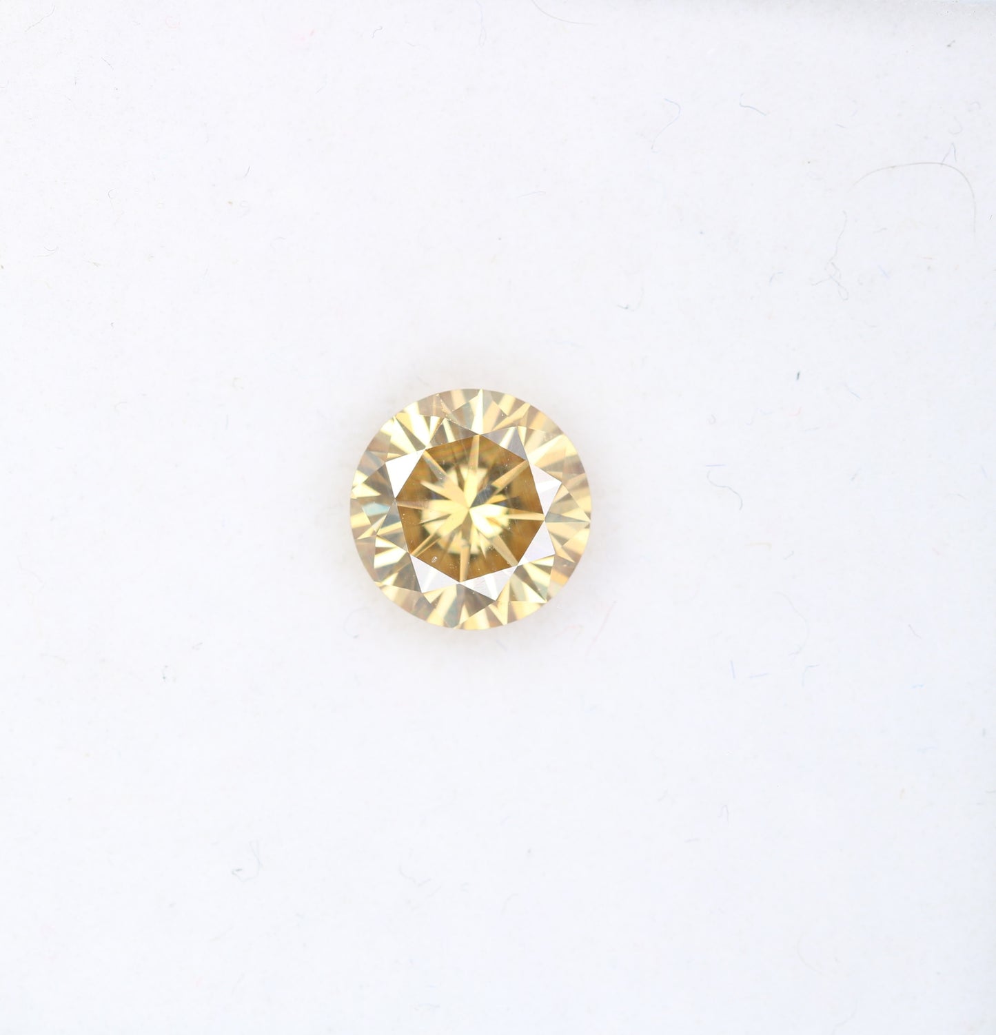 1.15 CT Round Brilliant Cut Moissanite Orange Diamond For Engagement Ring