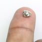 0.89 Carat 6.10 MM Heart Shape Fancy Grey Diamond For Engagement Ring