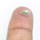 0.84 CT 7.20 MM Pear Shaped Natural Grey Color Fancy Diamond For Designer Ring
