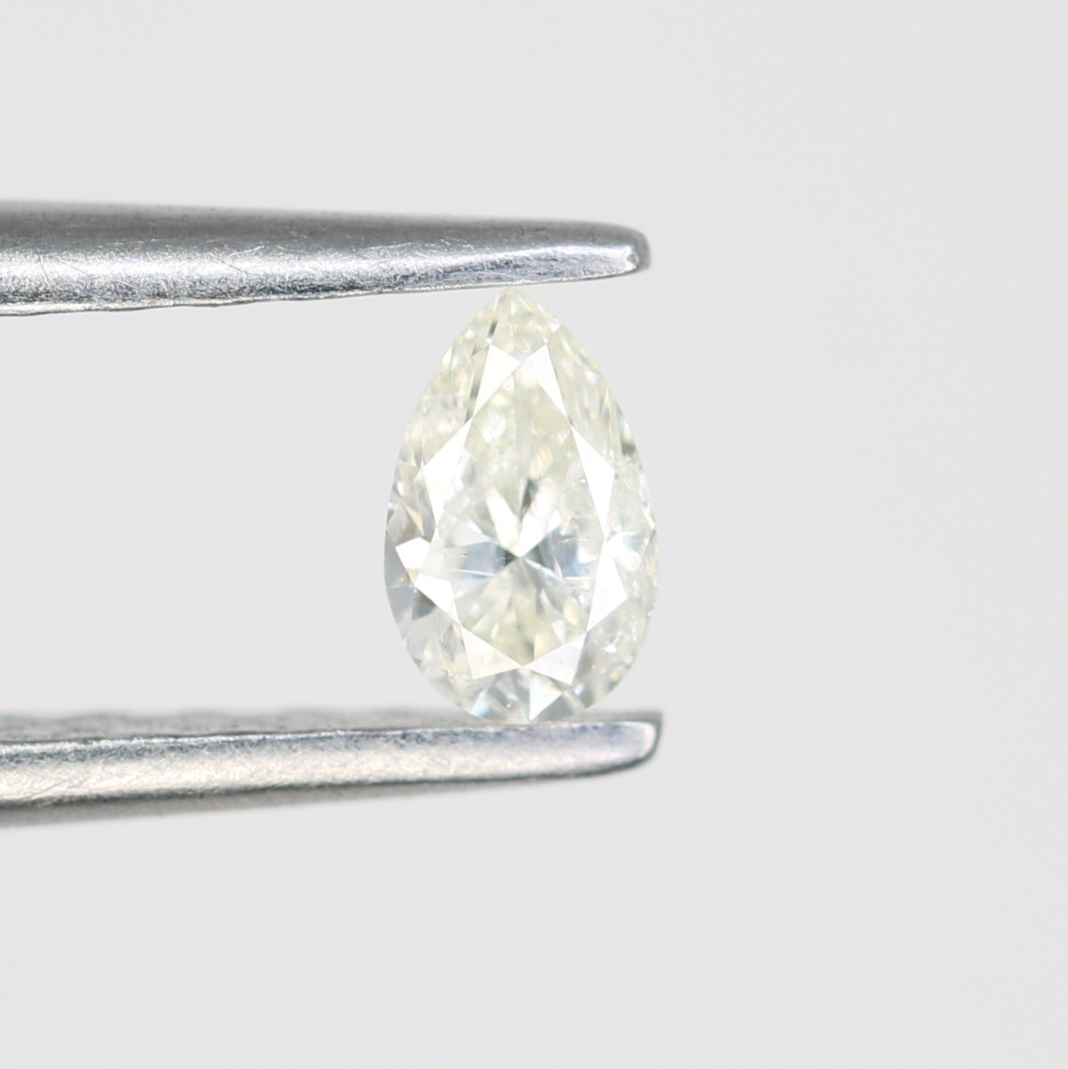 0.19 CT Natural White Pear Cut Diamond For Engagement Ring