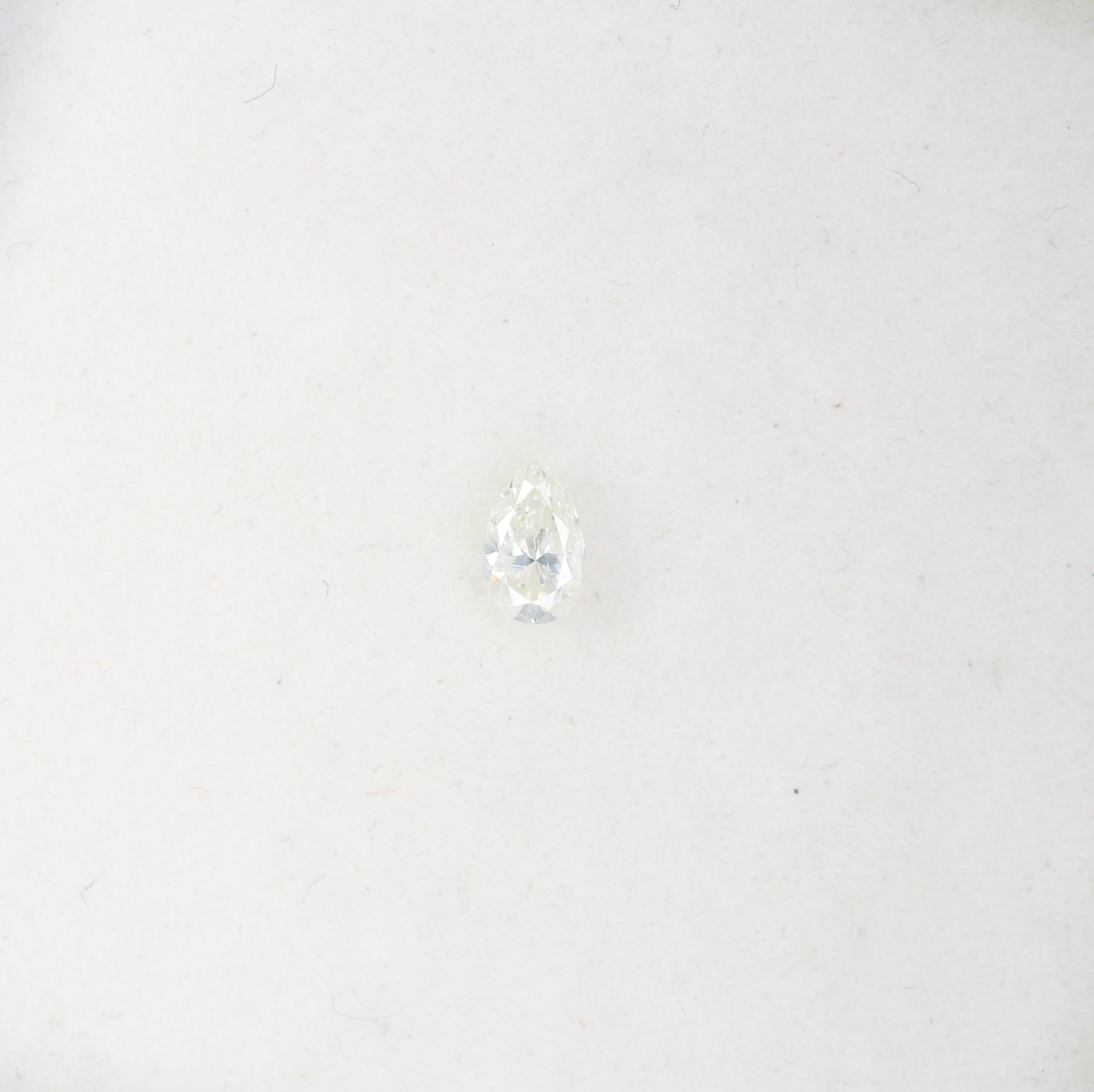 0.19 CT Natural White Pear Cut Diamond For Engagement Ring