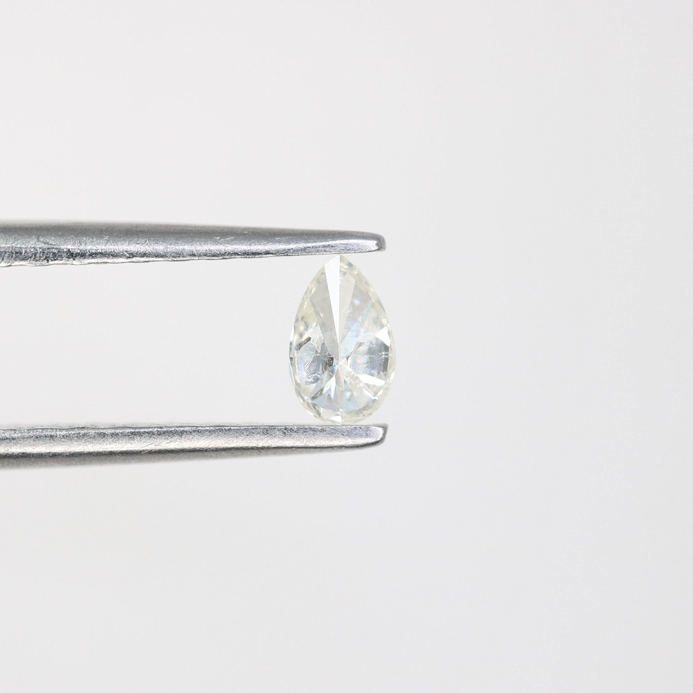 0.19 CT Natural White Pear Cut Diamond For Engagement Ring