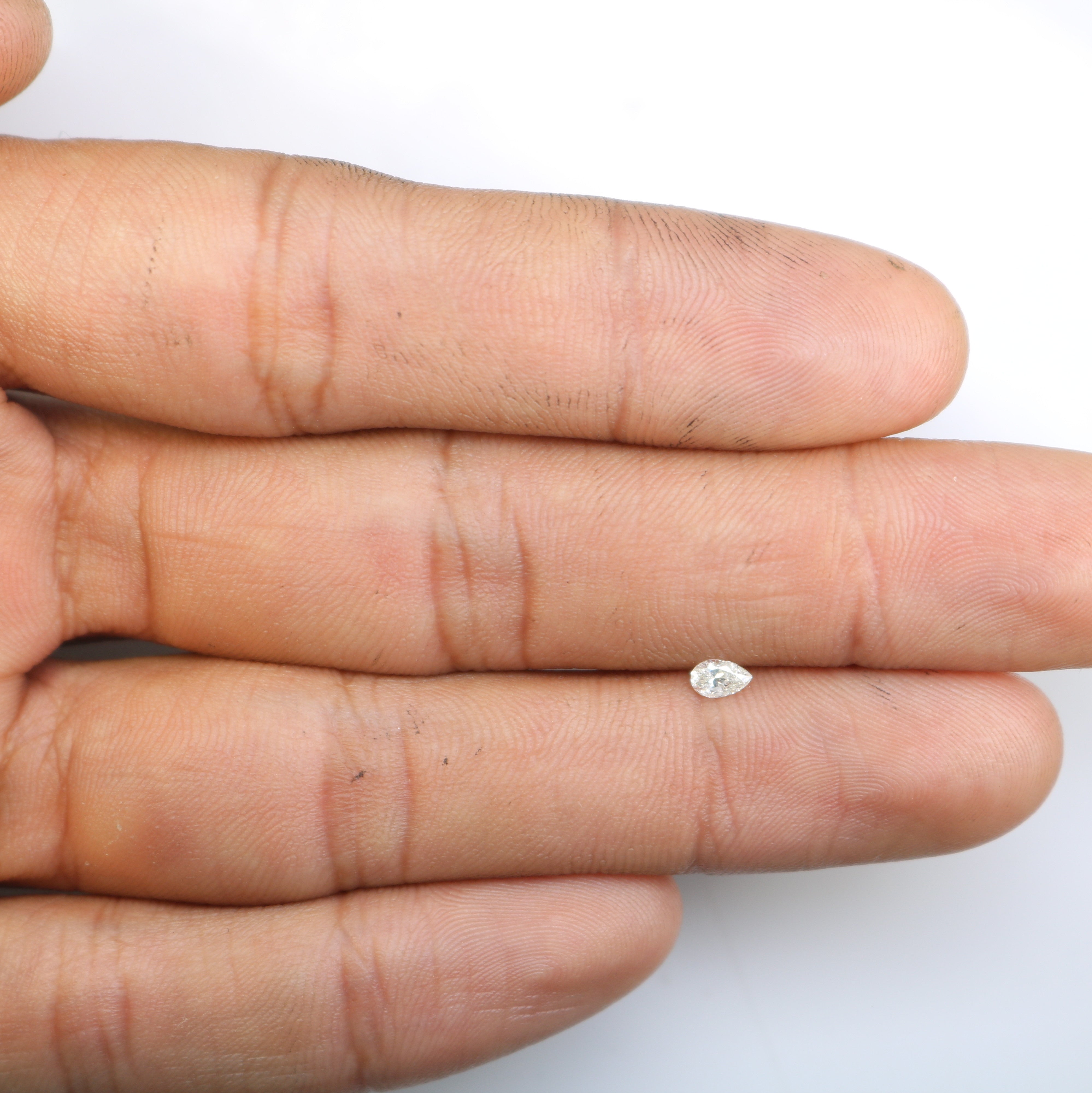 0.19 CT Natural White Pear Cut Diamond For Engagement Ring