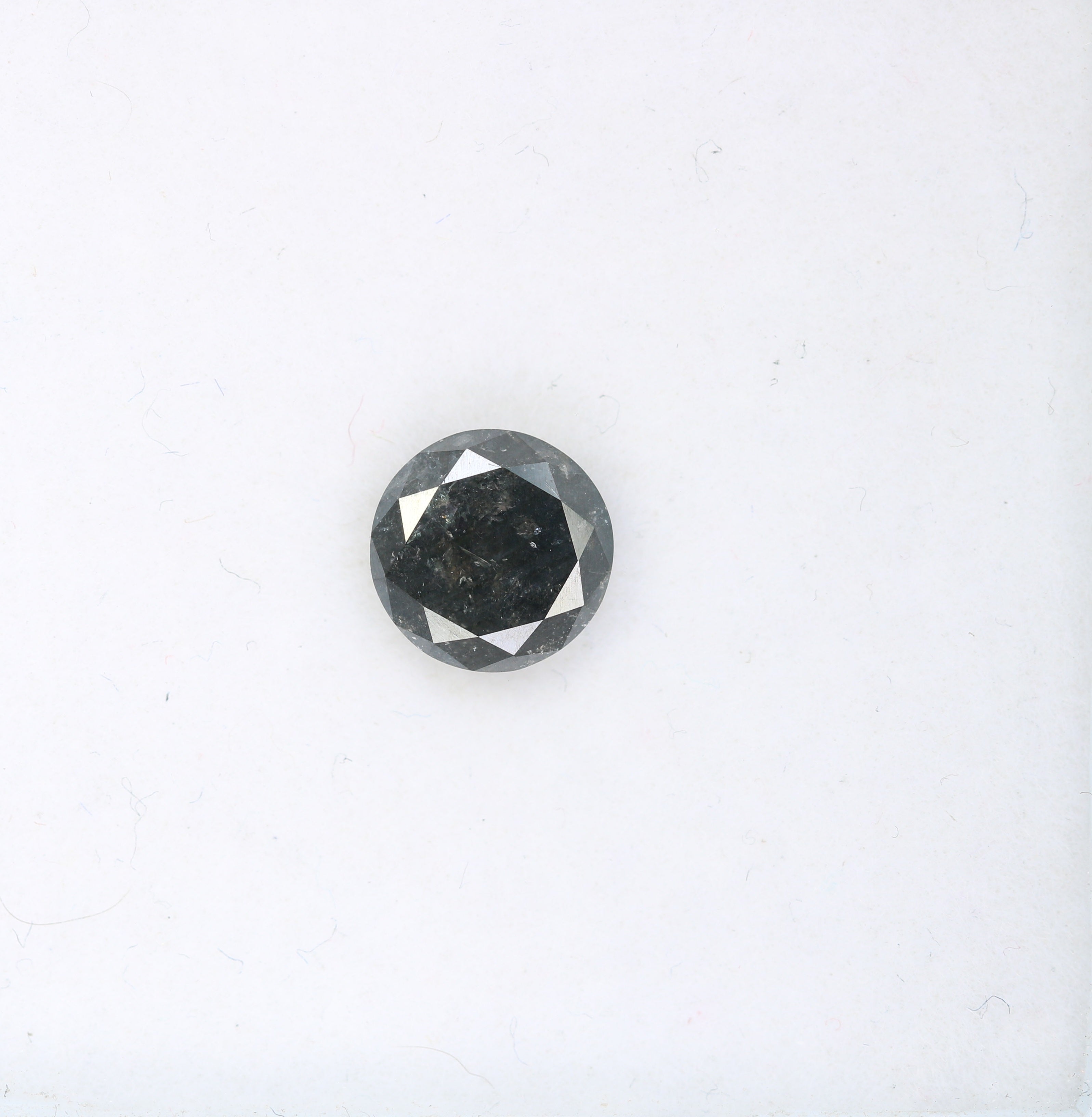 1.20 CT Round Brilliant Cut Salt and Pepper Diamond For Engagement Ring