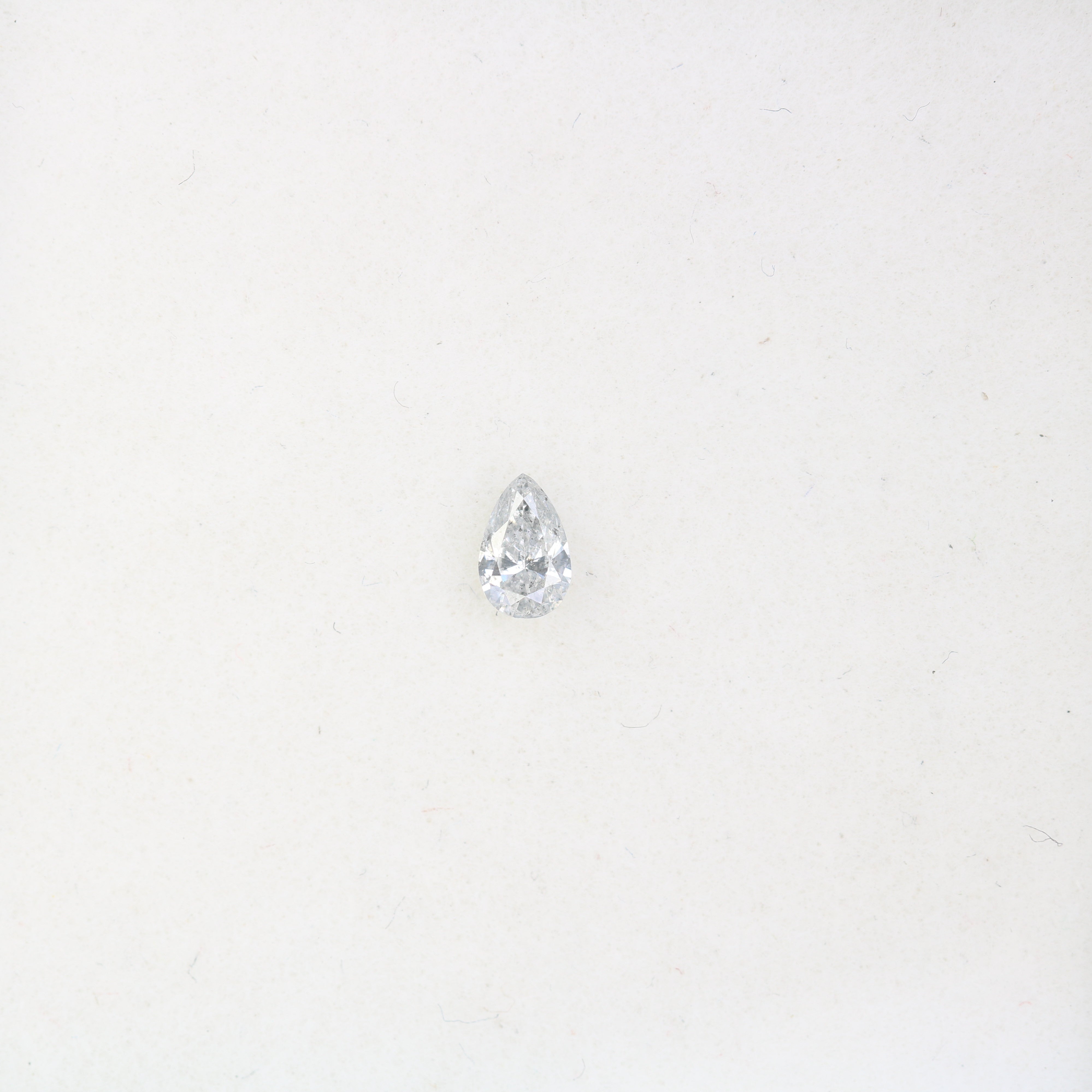 0.14 CT Pear Shape Salt And Pepper Natural Diamond For Engagement Ring
