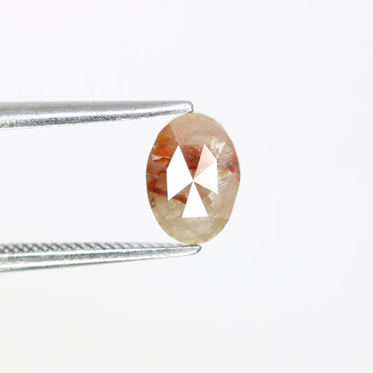 0.66 Carat Oval Shape Natural Loose Fancy Red Diamond (7.20 MM) for Promise Ring - Unique Gemstone for Custom Jewelry Designs - JayKrishna Diamond