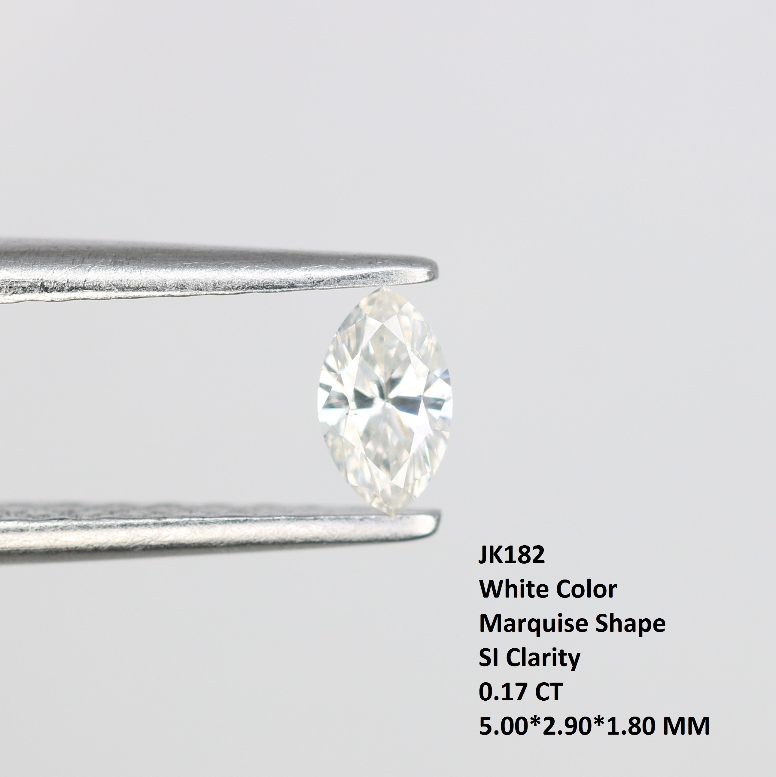 0.17 CT White Loose Marquise Shape Diamond For Engagement Ring