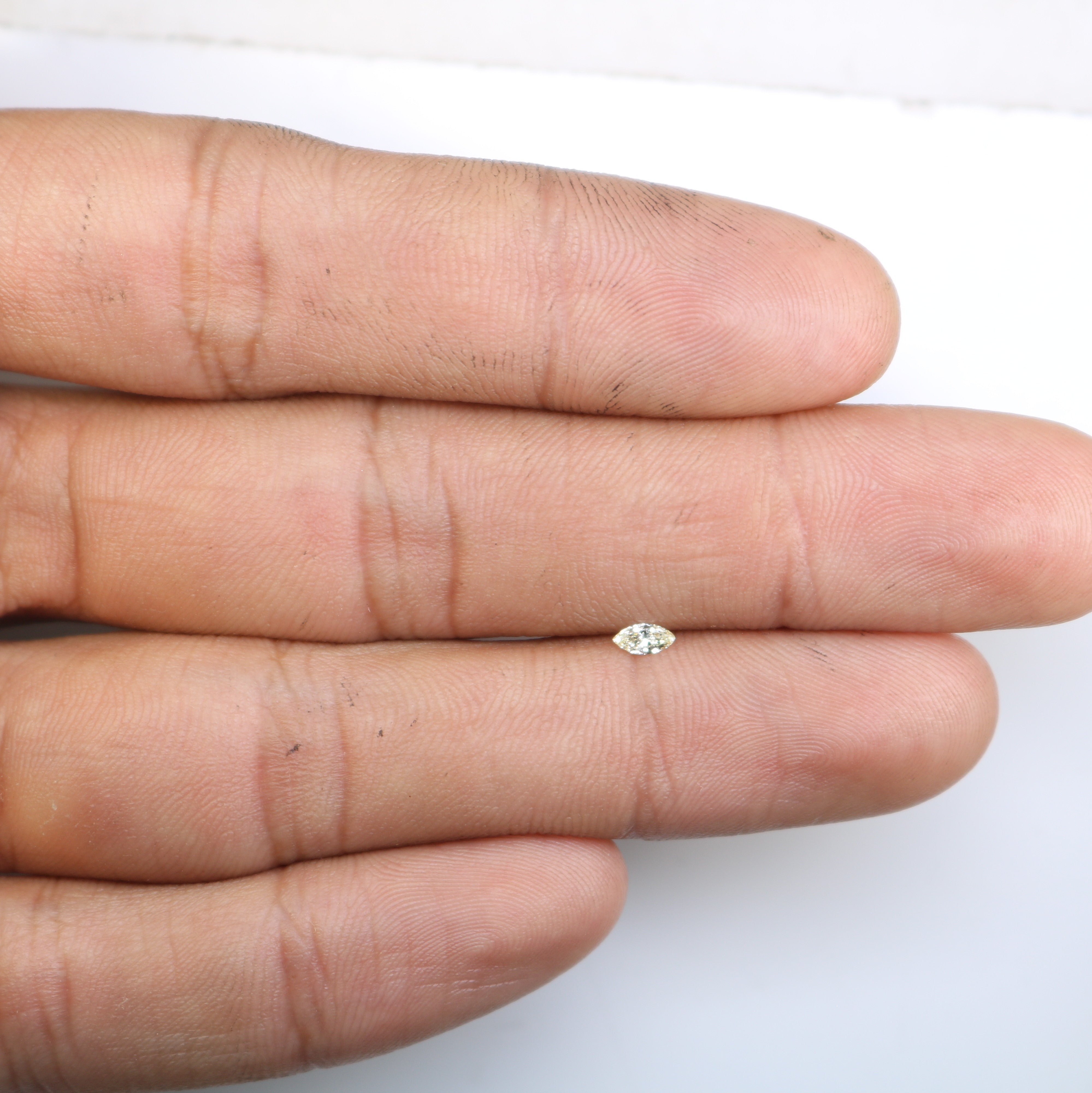 0.10 CT Light Yellow Marquise Cut Natural Diamond For Engagement Ring