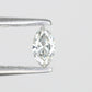 0.11 CT Marquise Shape Salt And Pepper Diamond For Engagement Ring
