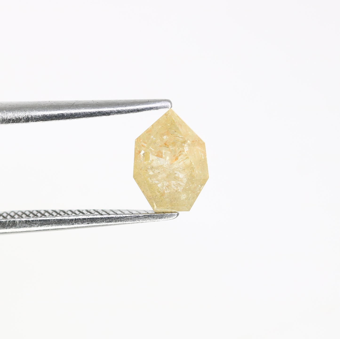 0.87 CT 7.10 MM Fancy Yellow Geometric Shape Loose Diamond For Engagement Ring