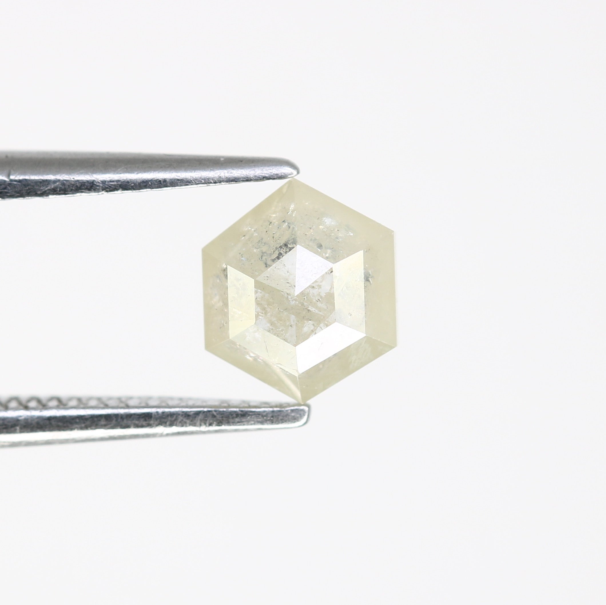 0.75 Carat Natural Loose Grey Hexagon Shaped 5.80 MM Diamond For Engagement Ring
