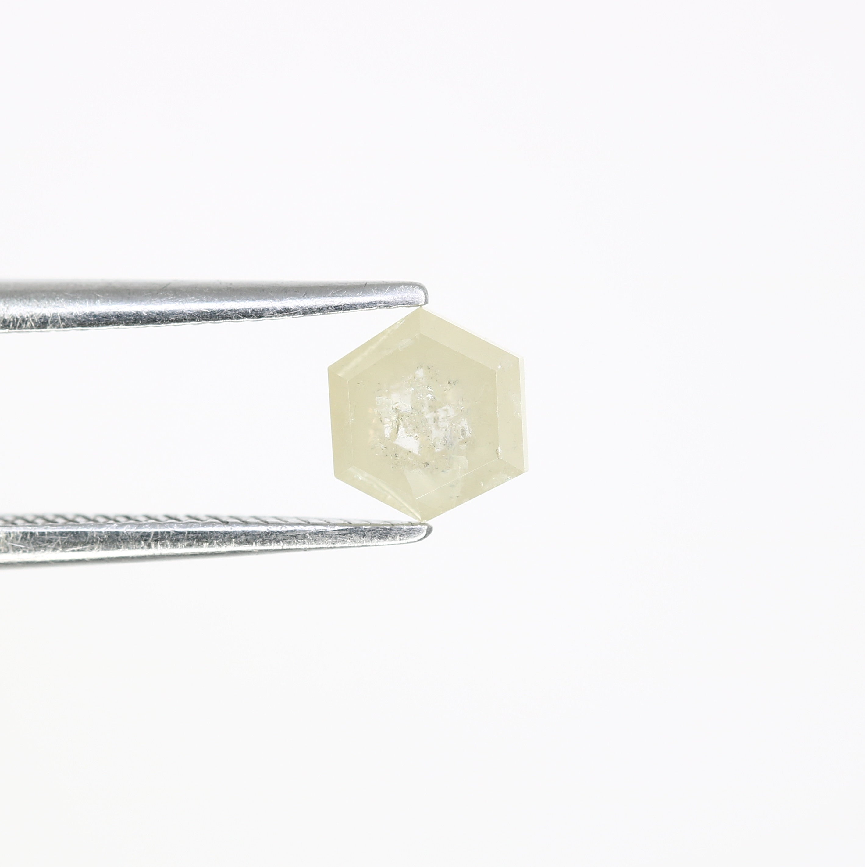 0.75 Carat Natural Loose Grey Hexagon Shaped 5.80 MM Diamond For Engagement Ring