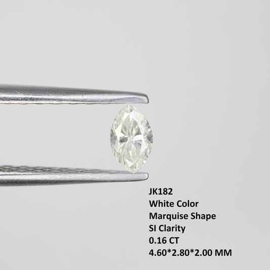 0.16 CT Marquise Cut White Loose Natural Diamond For Engagement Ring