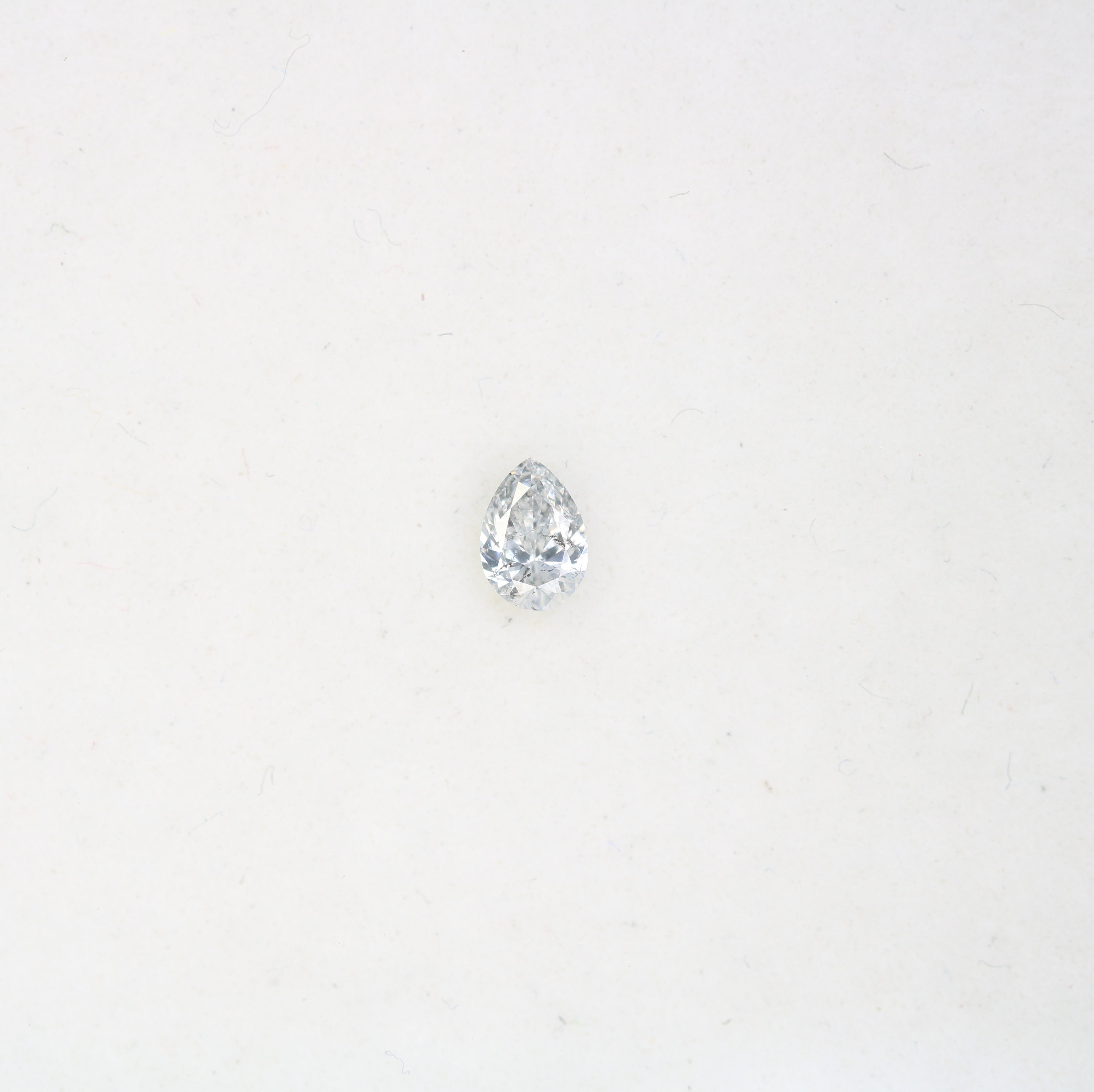 0.17 CT Salt And Pepper Pear Shape Diamond For Engagement Ring