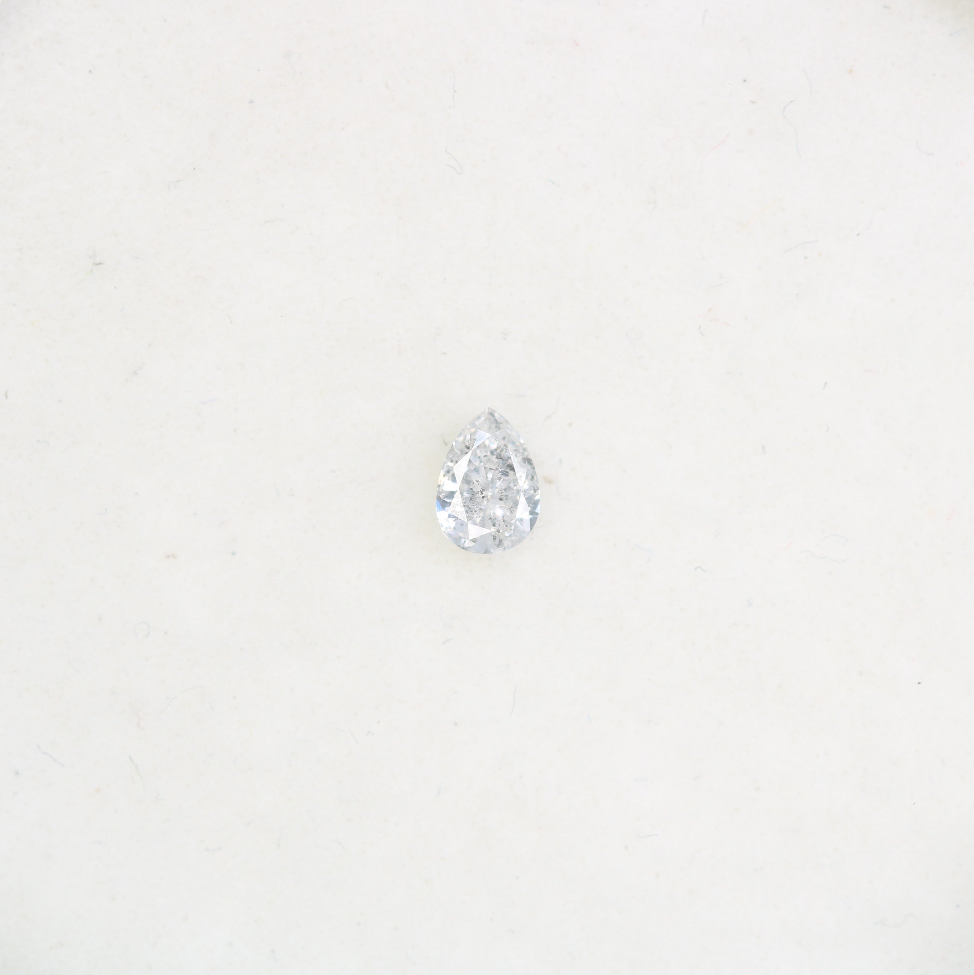 0.16 CT Salt And Pepper Pear Shape Natural Diamond For Engagement Ring