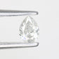 0.17 CT Pear Shape White Diamond For Engagement Ring