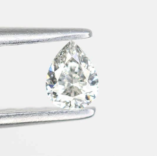 0.16 CT Pear Cut Salt And Pepper Loose Diamond For Engagement Ring