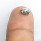 1.02 Carat Loose Pear Shaped Natural Salt And Pepper Diamond For Wedding Ring