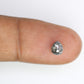0.76 Carat Natural Pear Shaped Salt And Pepper Loose Diamond For Wedding Ring