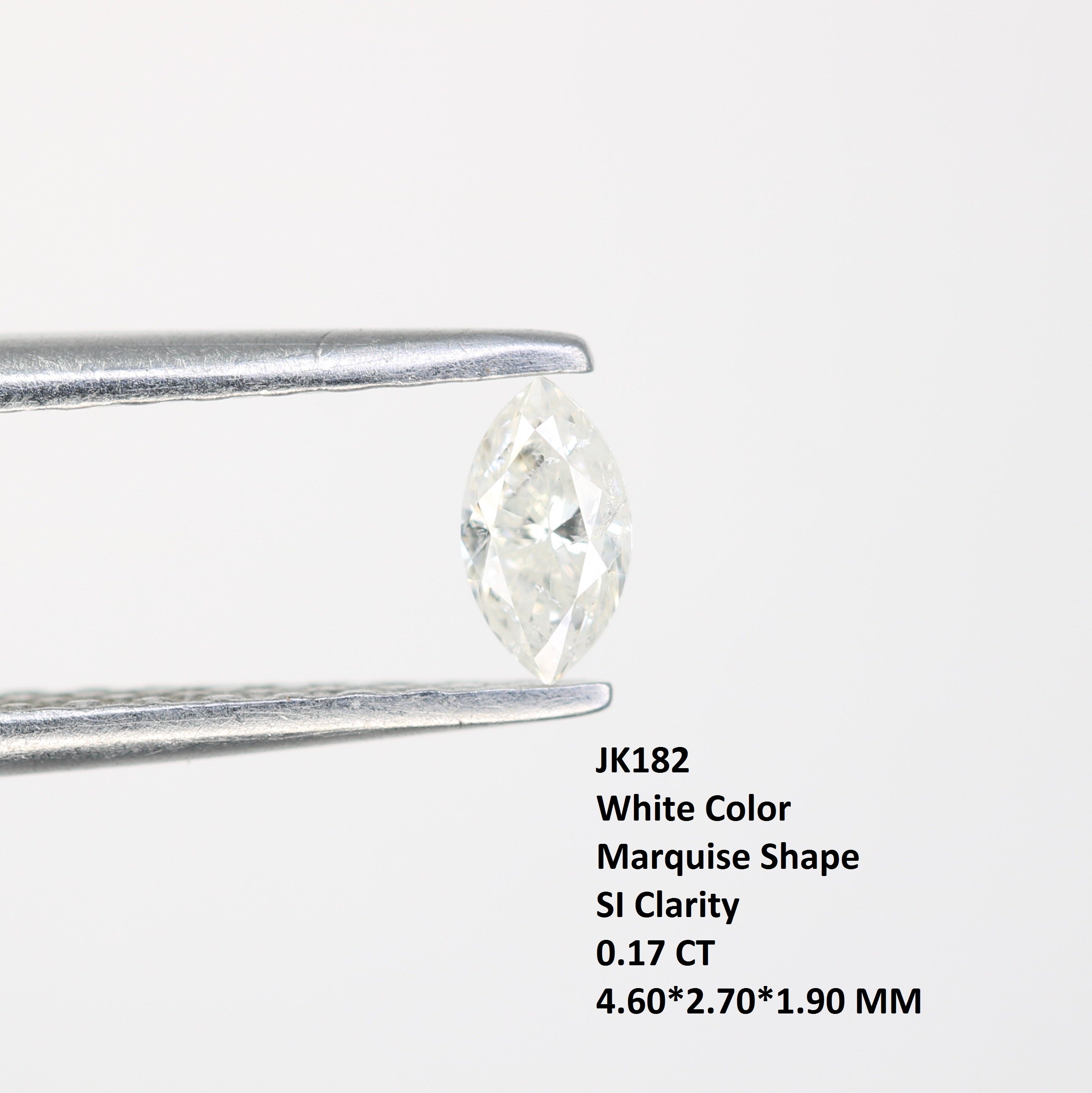 0.17 CT White Marquise Shape Loose Diamond For Engagement Ring