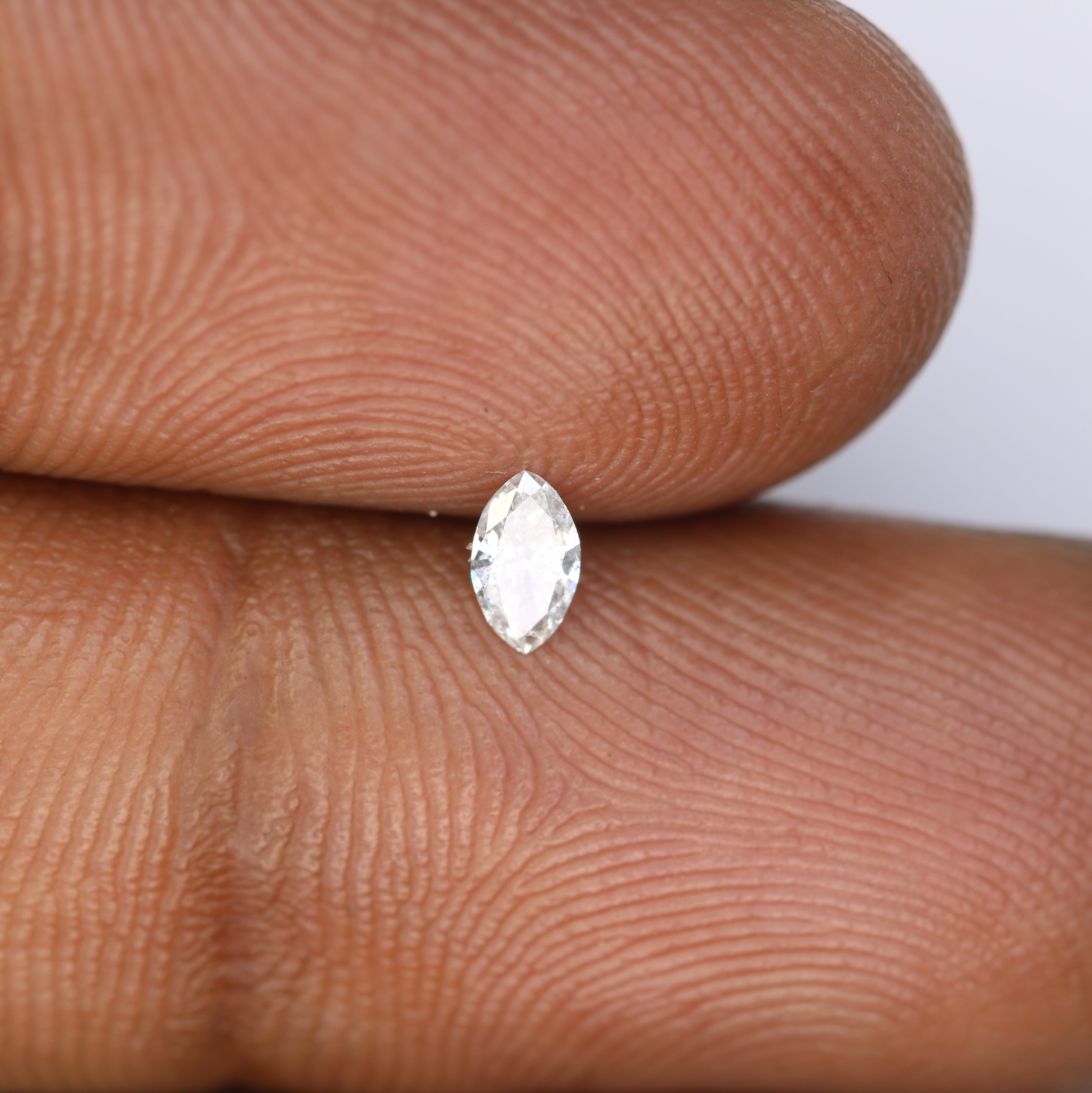 0.14 CT Natural White Marquise Shape Diamond For Engagement Ring