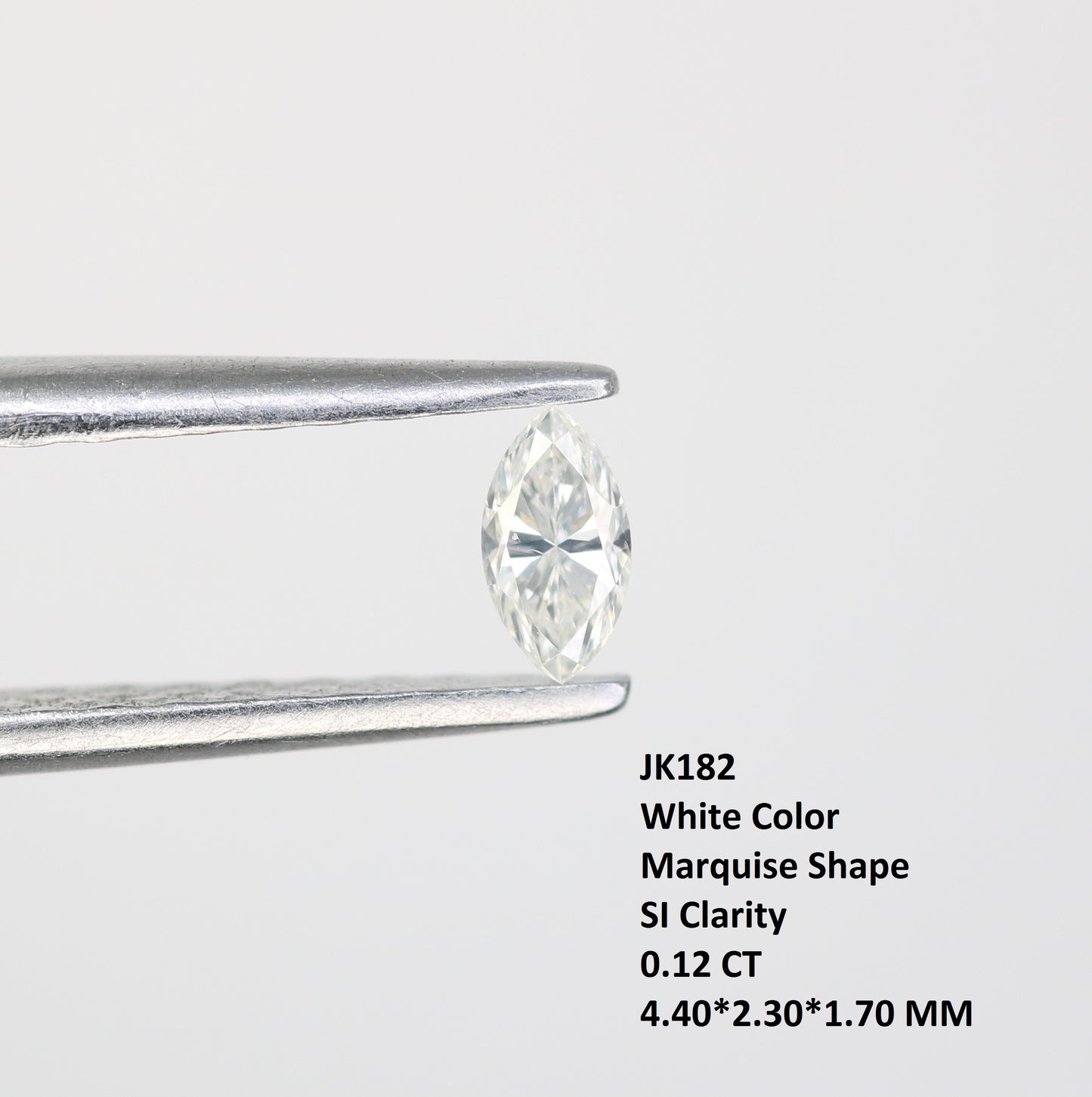 0.12 CT White Marquise Cut Natural Diamond For Engagement Ring