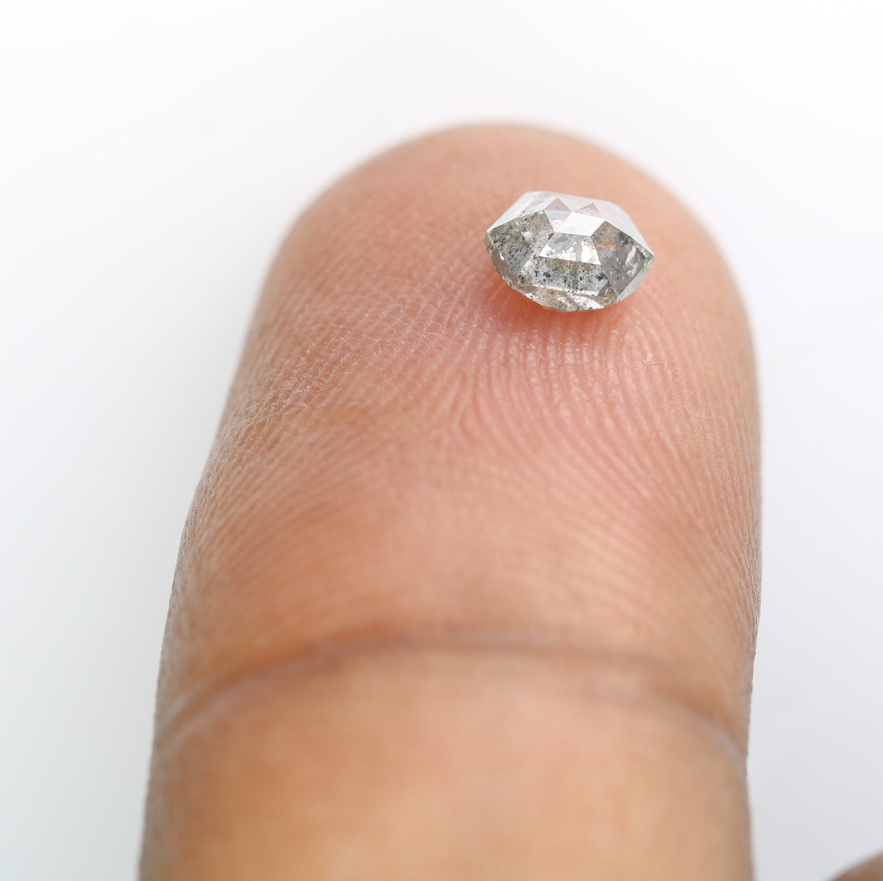 0.54 CT Loose Salt And Pepper Hexagon Shaped Diamond For Galaxy Ring