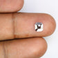 0.61 Carat Emerald Shape Loose Natural Salt And Pepper Diamond For Galaxy Ring