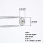 0.60 CT Natural Salt And Pepper Oval Shape Beautiful Diamond For Engagement Ring