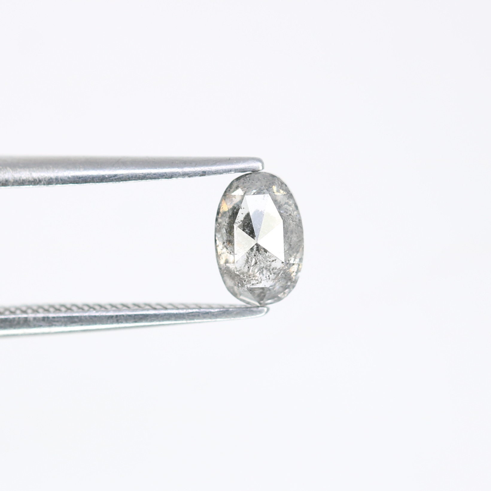 0.60 CT Natural Salt And Pepper Oval Shape Beautiful Diamond For Engagement Ring