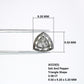 3.58 CT Salt And Pepper Triangle Cut Natural Diamond For Engagement Ring