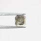 0.88 CT Asscher Shape Salt And Pepper Diamond For Engagement Ring
