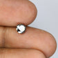 0.76 CT Salt and Pepper Round Brilliant Cut Diamond For Engagement Ring