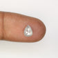 0.87 CT Pear Cut Salt And Pepper Diamond For Engagement Ring