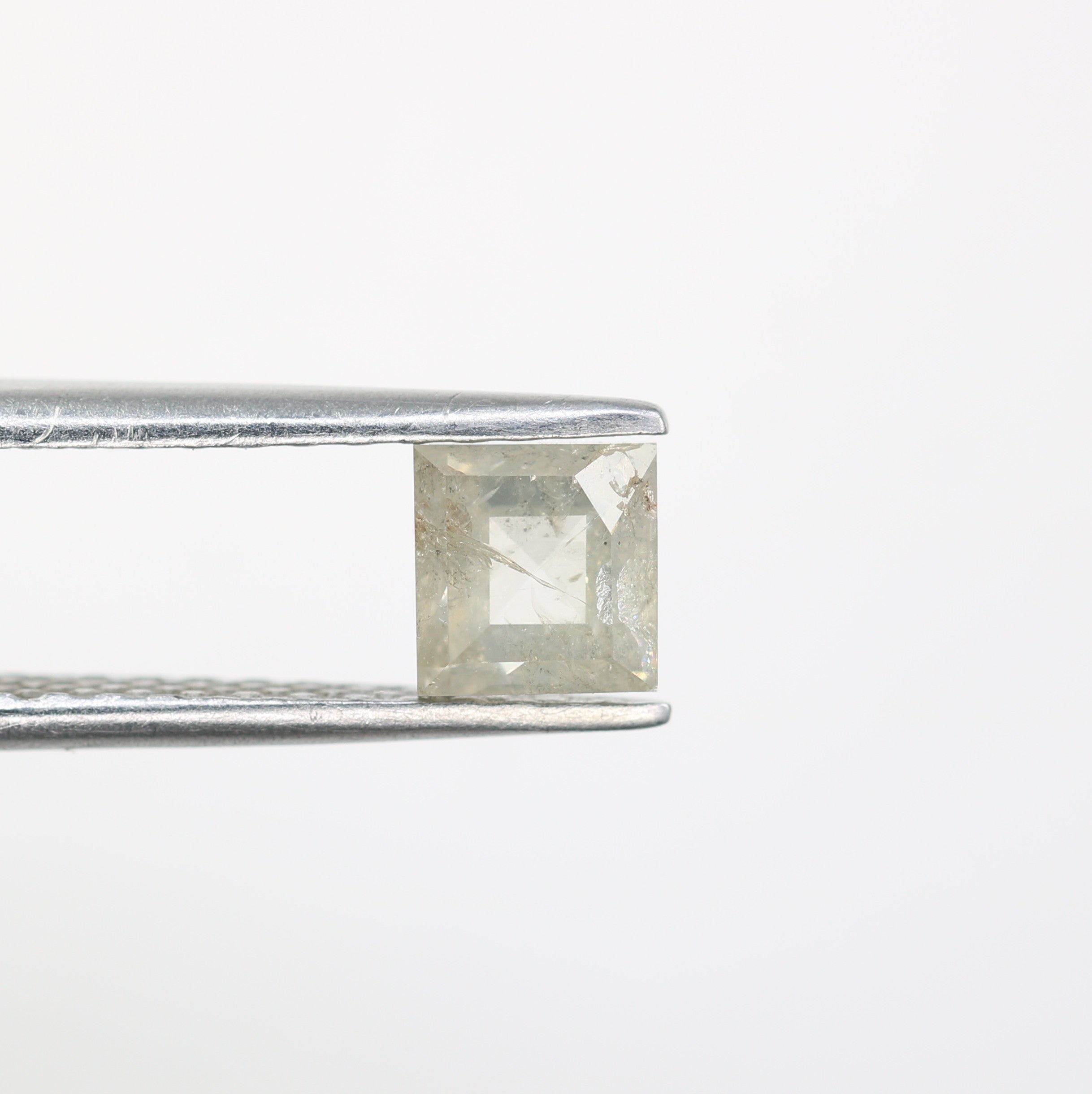 0.88 CT Grey Square Shape Diamond For Engagement Ring