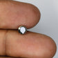 0.71 CT Salt and Pepper Round Brilliant Cut Diamond For Engagement Ring