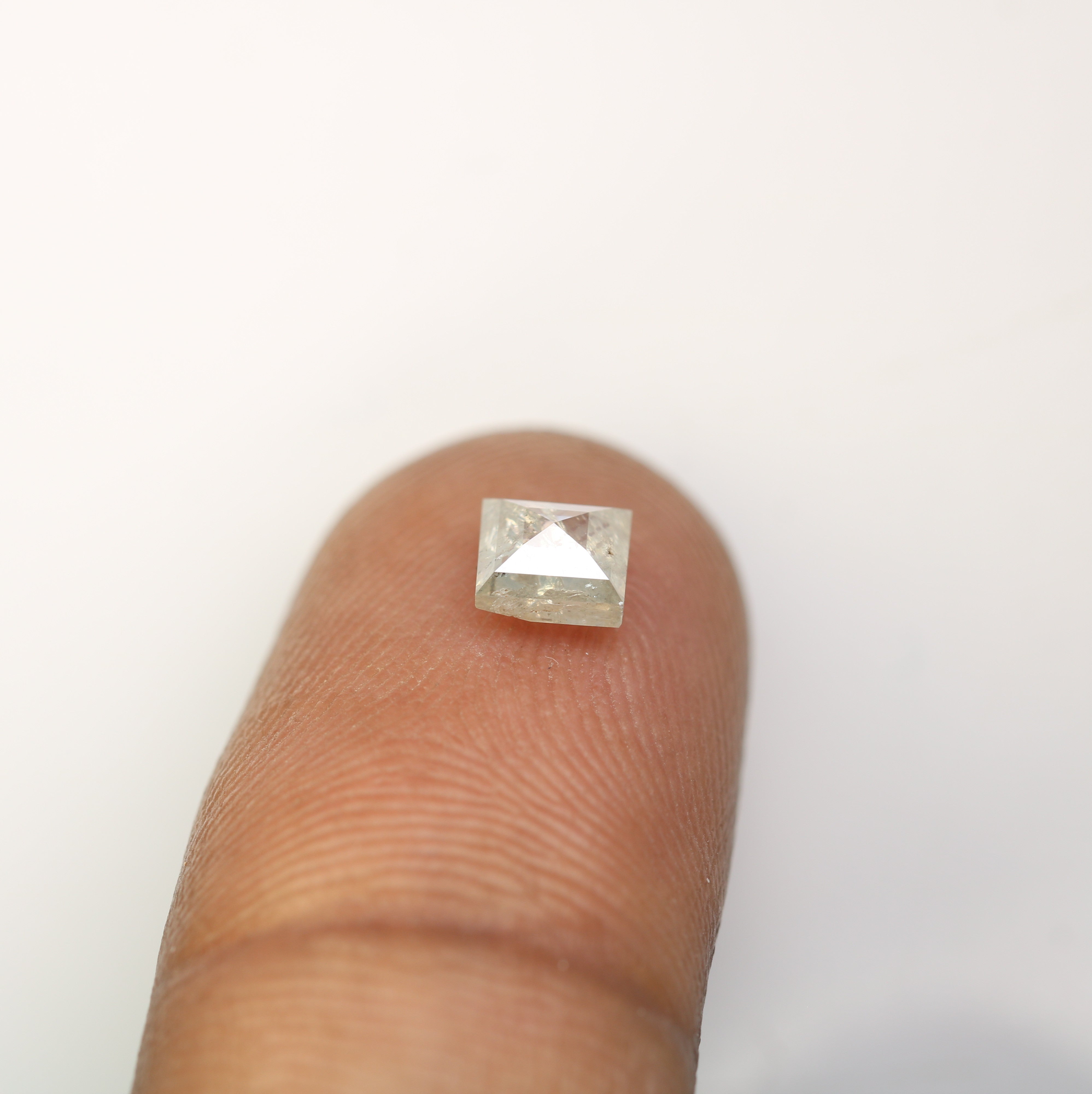 0.88 CT Grey Square Shape Diamond For Engagement Ring