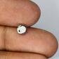 0.74 CT Salt and Pepper Round Brilliant Cut Diamond For Engagement Ring