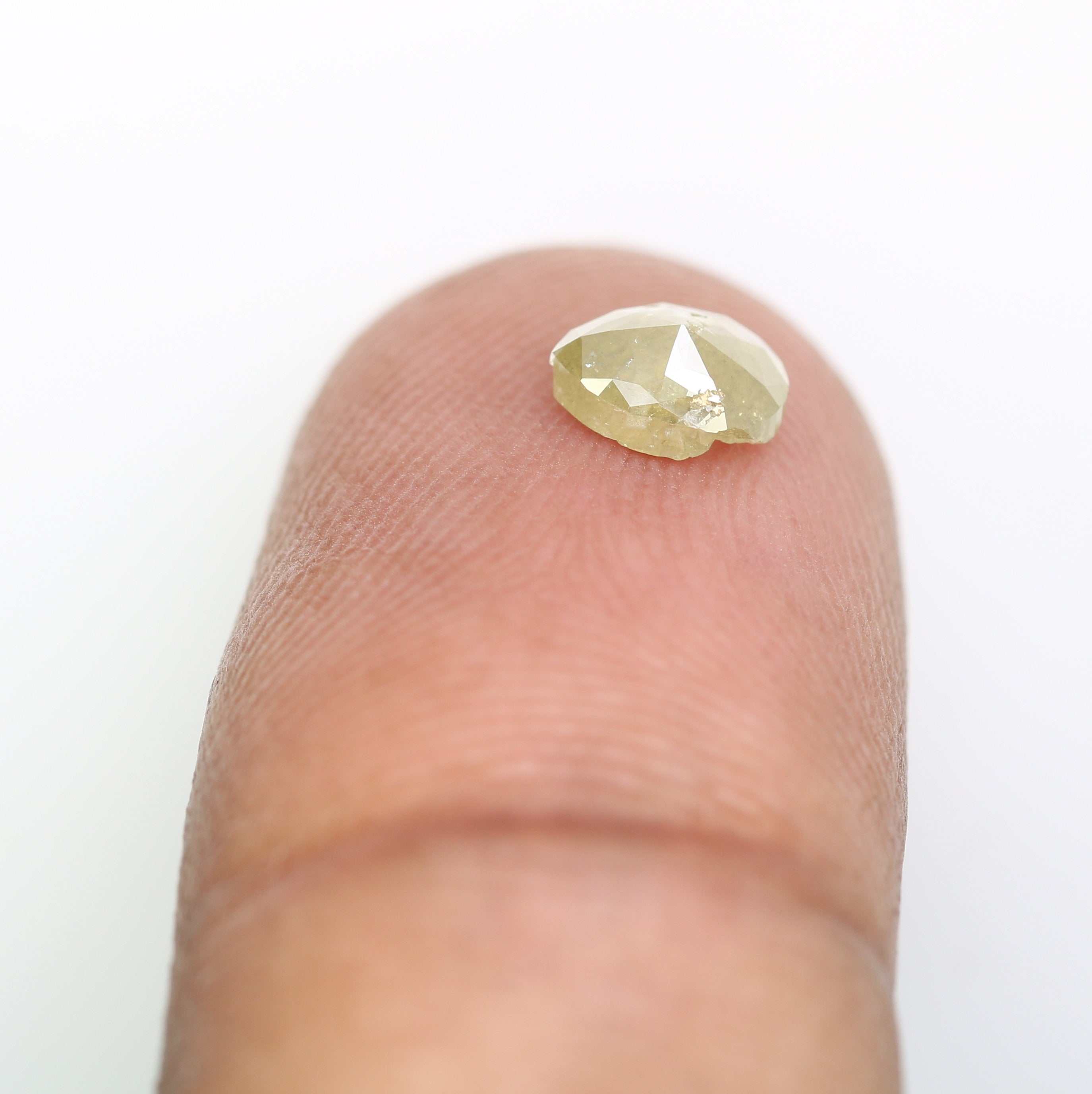 0.64 CT Natural Pear Shaped 6.10 MM Grey Diamond For Antique Jewelry