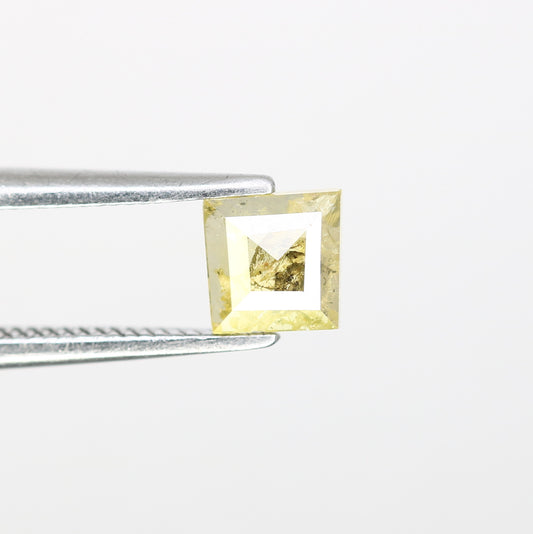 0.50 CT 4.70 MM Fancy Green Geometric Shape Loose Diamond For Engagement Ring - JayKrishna Diamond