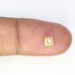 0.50 CT 4.7 x 4.1 MM Fancy Green Loose Square Shaped Rustic Diamond For Wedding Ring